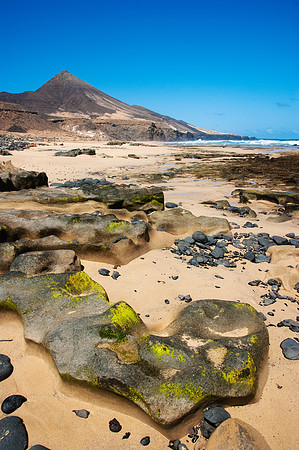 Rocas en la playa de Cofete - Jandía, Fuerteventura