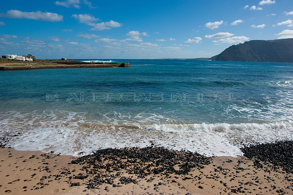 Bahía de Pedro Barba en La Graciosa - Islas Canarias