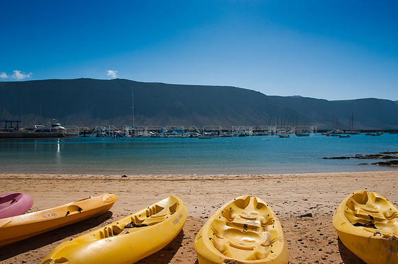 Canoas en La Graciosa