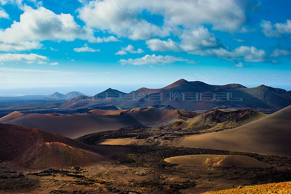Volcanes en el Parque Nacional Timanfaya