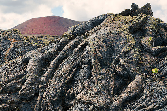 Lava, Malpaís de Montaña Colorada - Lanzarote, Islas Canarias.