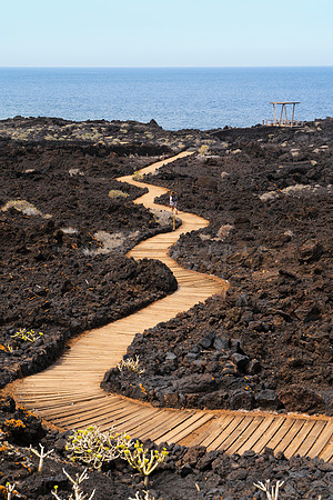 Sendero por la lava - Costa de La Frontera, El Hierro.