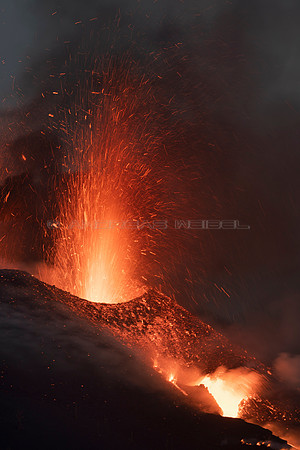 Erupción Volcán Cumbre Vieja - La Palma, Islas Canarias.