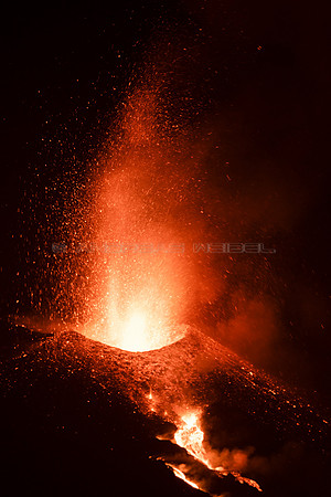 Erupción Volcán Cumbre Vieja - La Palma, Islas Canarias.
