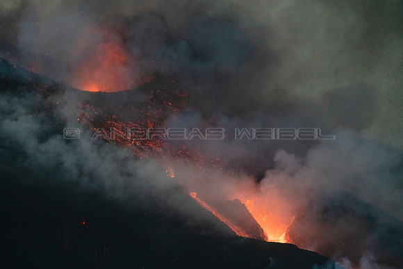 Erupción Volcán Cumbre Vieja - La Palma, Islas Canarias.