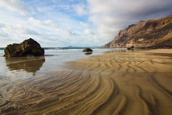Dibujado por el mar - Playa de Famara, Lanzarote