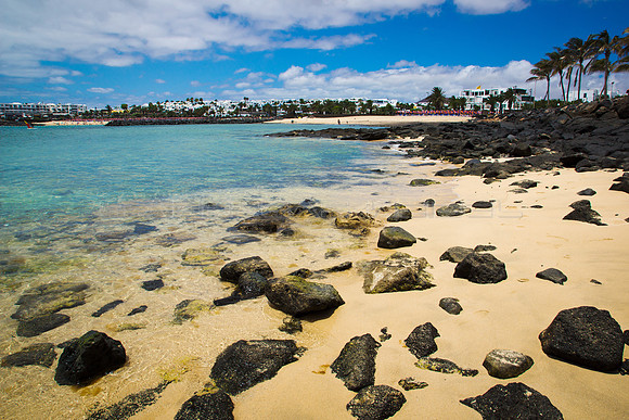 Playas en Costa Teguise - Lanzarote, Islas Canarias