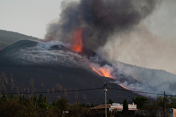 Erupción Volcán Cumbre Vieja - La Palma, Islas Canarias.