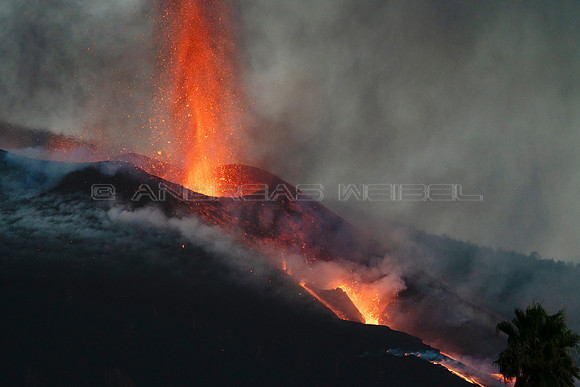 Erupción Volcán Cumbre Vieja - La Palma, Islas Canarias.