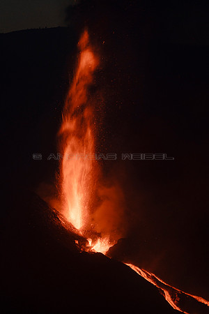 Erupción Volcán Cumbre Vieja - La Palma, Islas Canarias.