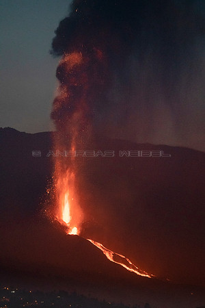 Erupción Volcán Cumbre Vieja - La Palma, Islas Canarias.