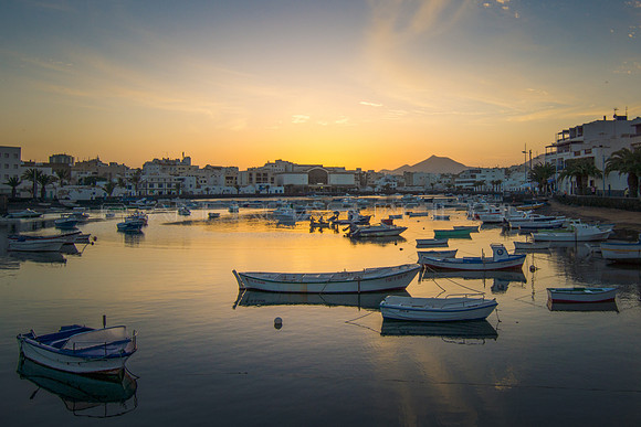 Puesta de Sol en el Charco de San Ginés, Arrecife, Lanzarote