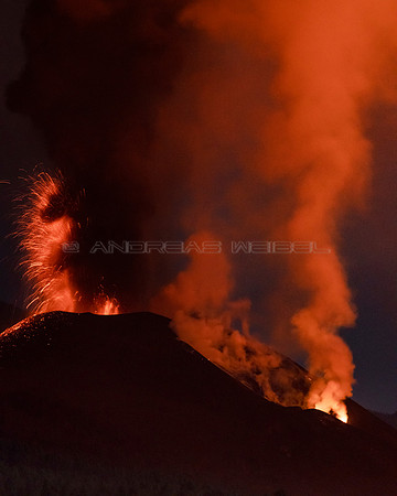 Cae la noche - Volcán de Cumbre Vieja, La Palma.