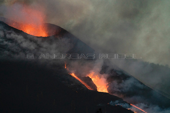 Erupción Volcán Cumbre Vieja - La Palma, Islas Canarias.