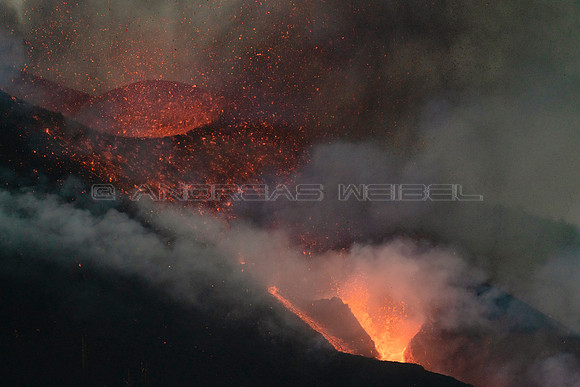 Erupción Volcán Cumbre Vieja - La Palma, Islas Canarias.