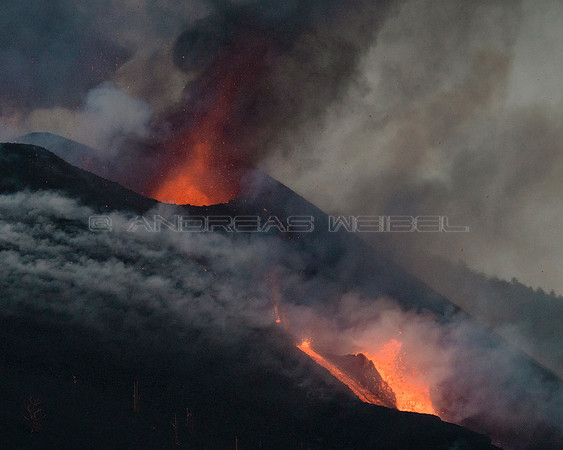 Erupción Volcán Cumbre Vieja - La Palma, Islas Canarias.