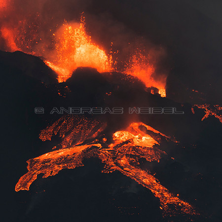 Erupción Volcán Cumbre Vieja - La Palma, Islas Canarias.