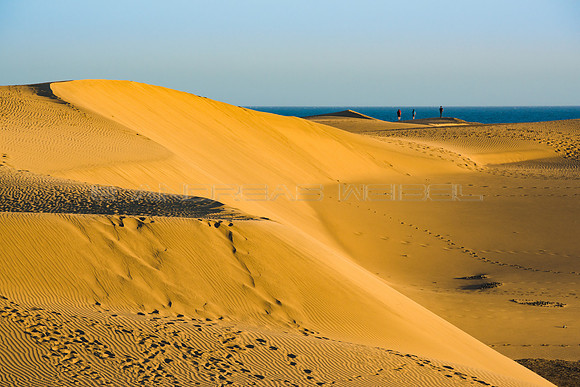 Entre mar y dunas - Turistas en las Dunas de Maspalomas.