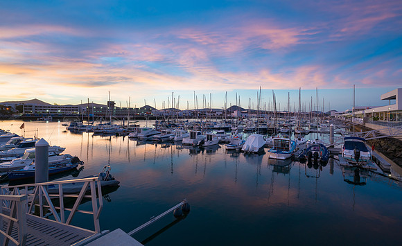 Atardecer en la marina - Marina Lanzarote, Arrecife.