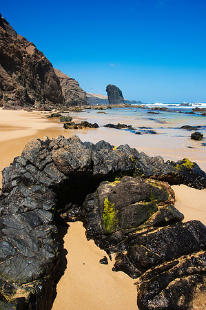 Diques y Pitón en la Playa de Cofete - Jandía, Fuerteventura