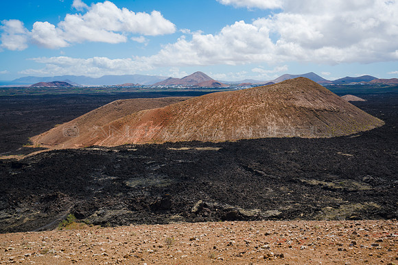Vistas al norte desde la cresta de la Caldera Blanca - Mancha Bl