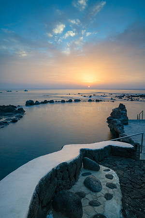 Amanece en las piscinas de Punta Mujeres - Haria.