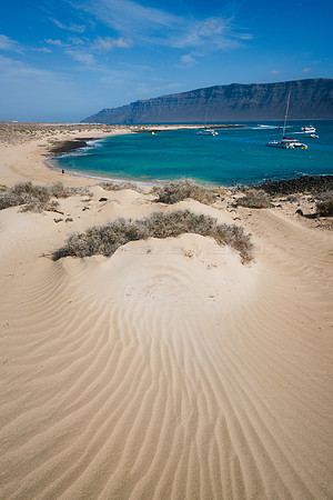 Duna ante la Playa de La Francesa - La Graciosa.