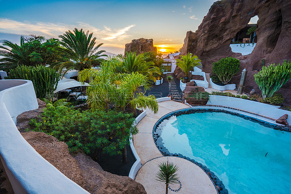 Puesta de Sol en el Lagomar - Nazaret, Teguise.