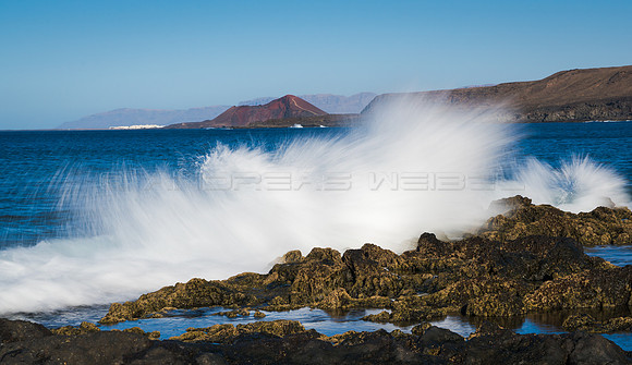 Explosión en la costa de Tenesar, Tinajo.