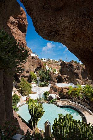 El Lagomar desde la cueva - Nazaret, Teguise.
