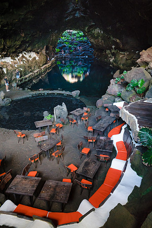 Vistas al tubo en Jameos del Agua - Haria.