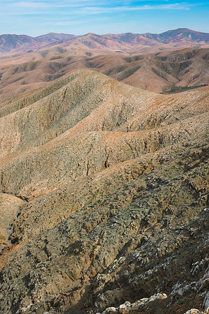 Colinas coloridas entre Pájara y Betancuria - Fuerteventura