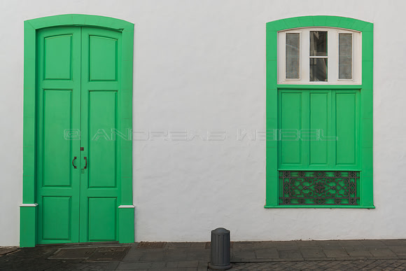 Portal con ventana - Plaza de San Ginés, Arrecife.