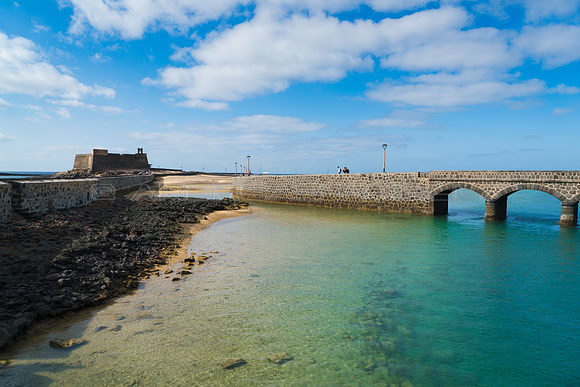 Accesos al Castillo de San Gabriel - Arrecife.