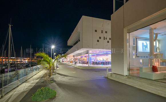 Marina Lanzarote de noche - Arrecife.