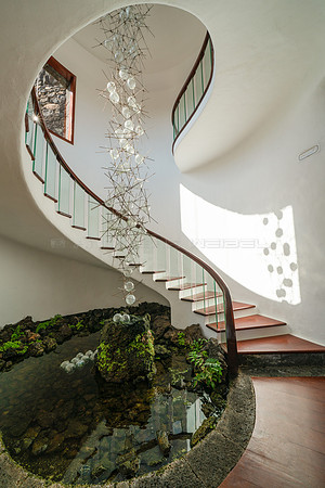 Escalera de César Manrique - Jardín de Cactus, Guatiza.