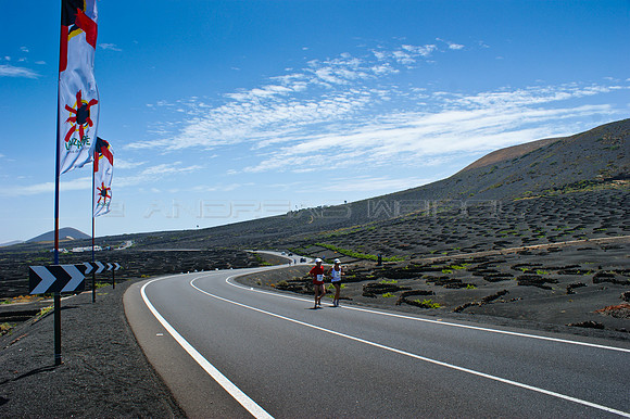 Carretera en La Geria