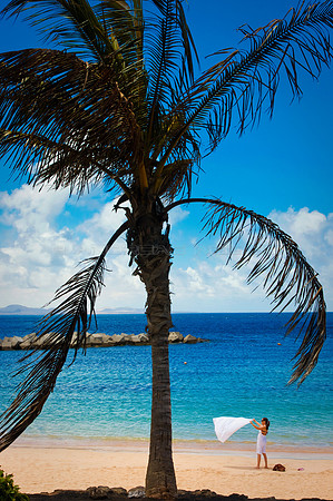Playa ventosa en Lanzarote