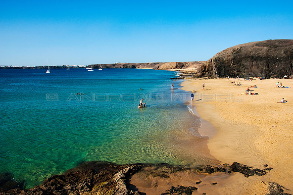 Playas en la Costa de Papagayo - Lanzarote, Islas Canarias