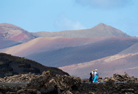 Romería ante volcanes