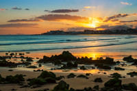 Puesta de sol en la Playa de Los Pocillos - Puerto del Carmen.