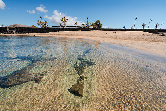 Arena con textura en la Playa del los Charcos - Costa Teguise.