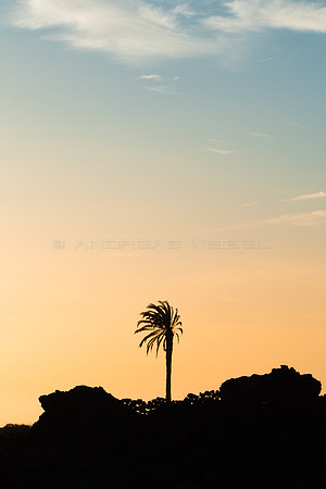 La Palmera al atardecer - El Golfo, Yaiza.