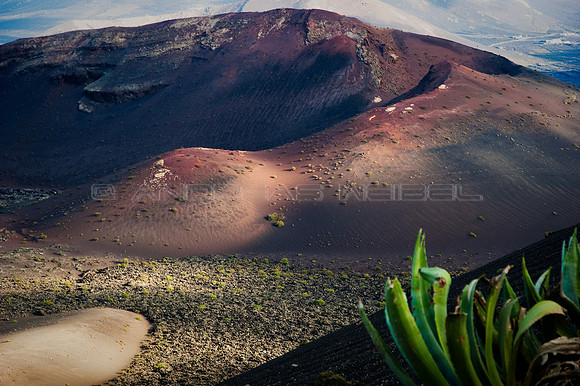 El volcán Los Rodeos en el Parque Nacional de Timanfaya, Lanzarote