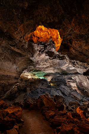 El tubo de colores - Cueva de los Verdes, Haria.