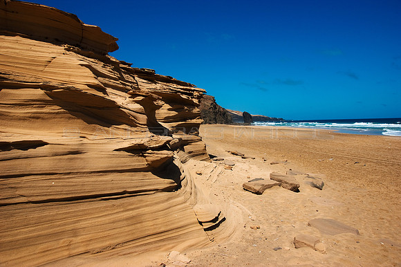 Milhojas - Sedimentos en la Playa de Cofete, Fuerteventura