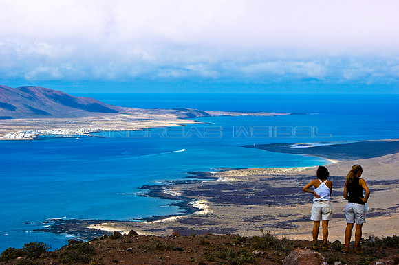 Vistas al estrecho del Río entre Lanzarote y La Graciosa