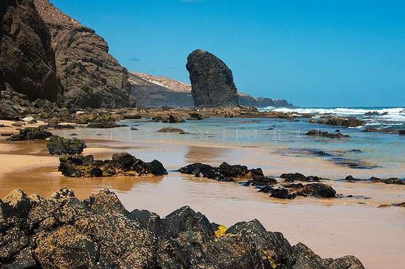 Roque del Moro en la playa de Cofete - Jandía, Fuerteventura