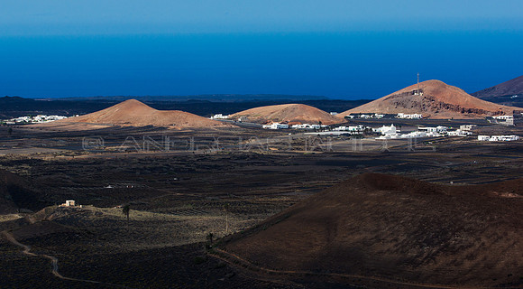 Campo lanzaroteño cerca de Mancha Blanca - Islas Canarias