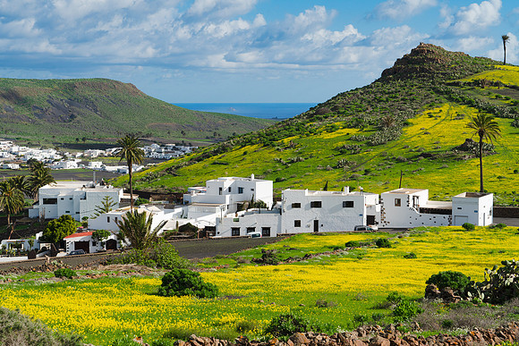 Casas entre valles - Haria.